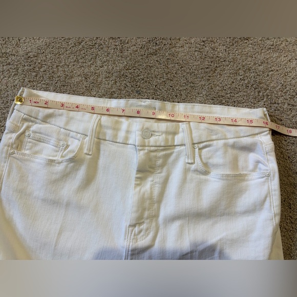 MOTHER Lil Roller Fray Wide Leg - Size 33 US 12- NWT -Fairest Of Them All wash - Picture 14 of 14